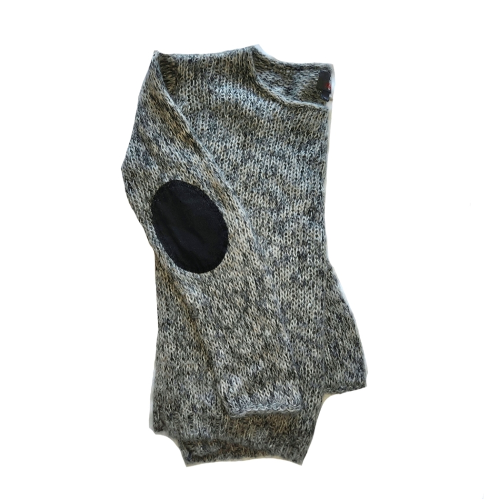 Grey Sweater Open Knit Relaxed Sweater Women's size M